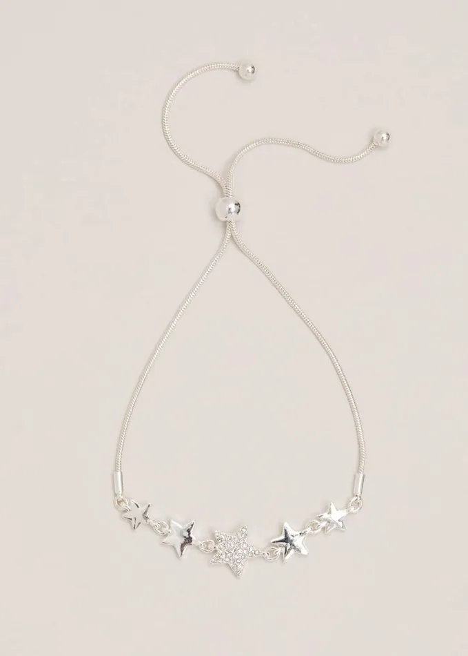 Phase Eight Silver Plated Star Extender Bracelet Silver Women Jewellery