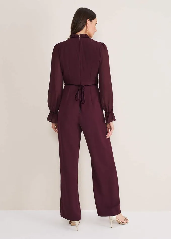 Phase Eight Una Jumpsuit Plum Women Dresses