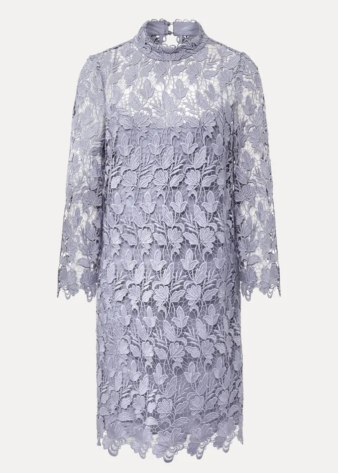 Phase Eight Verity Floral Lace Dress Cornflower Women Dresses