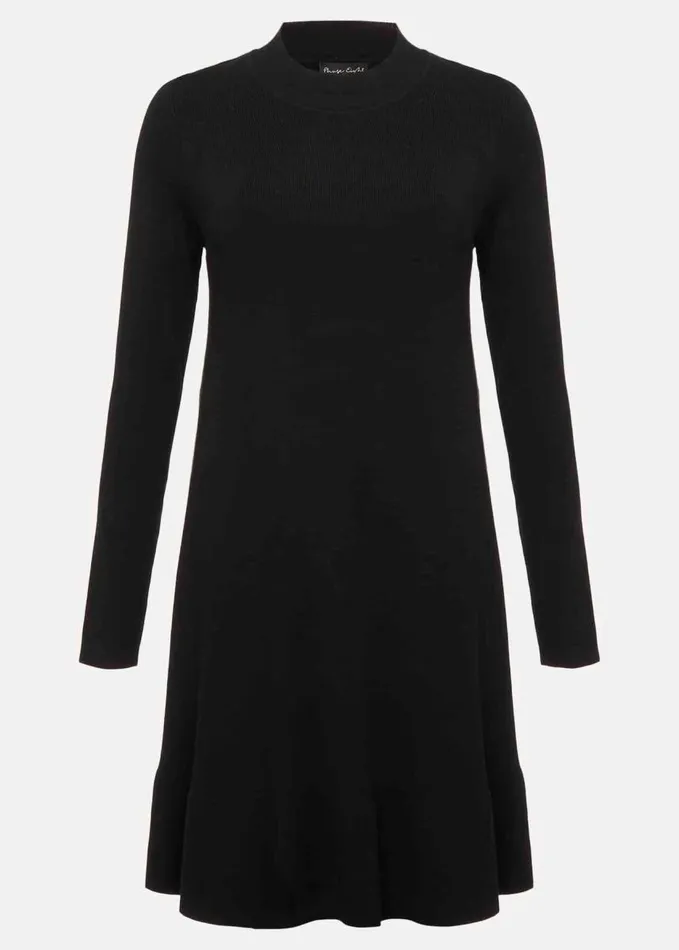 Phase Eight Vickie Fine Knit Mini Dress Black Women Dresses