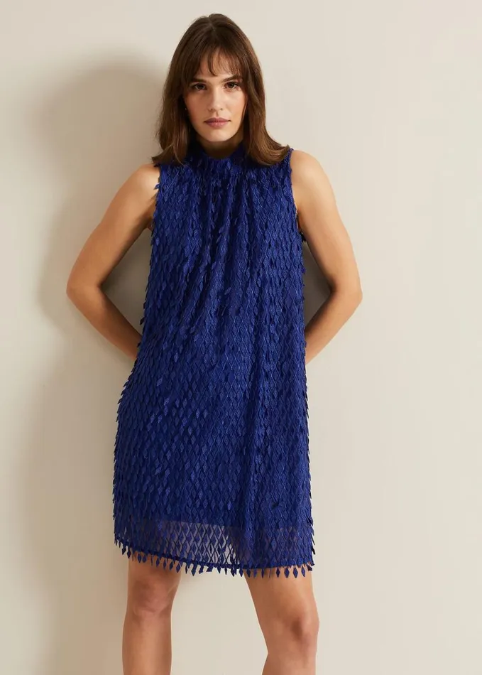 Phase Eight Zafia Shift Dress Blue Women Dresses