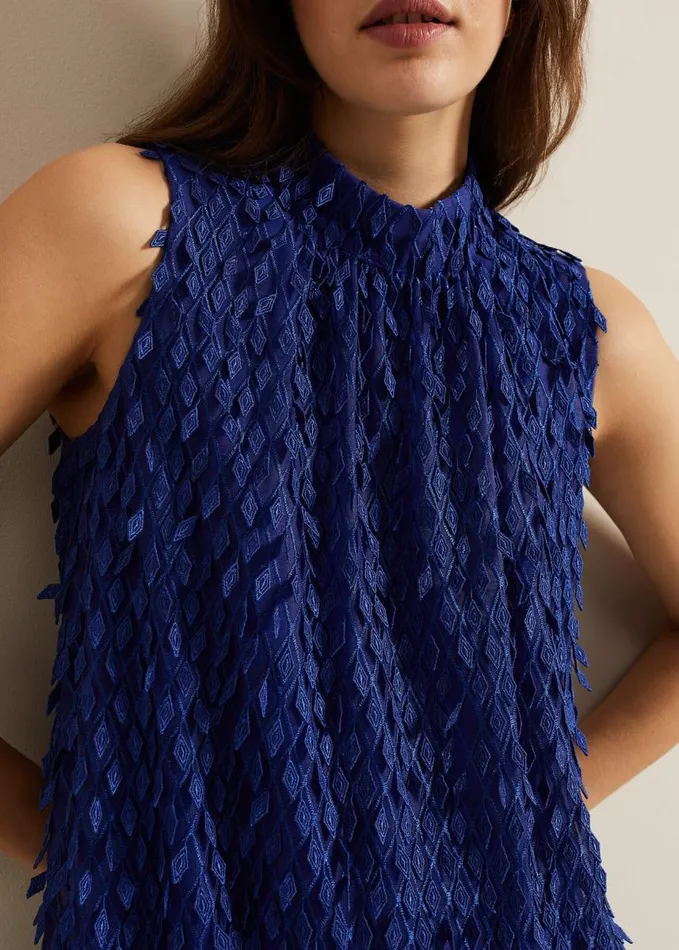 Phase Eight Zafia Shift Dress Blue Women Dresses