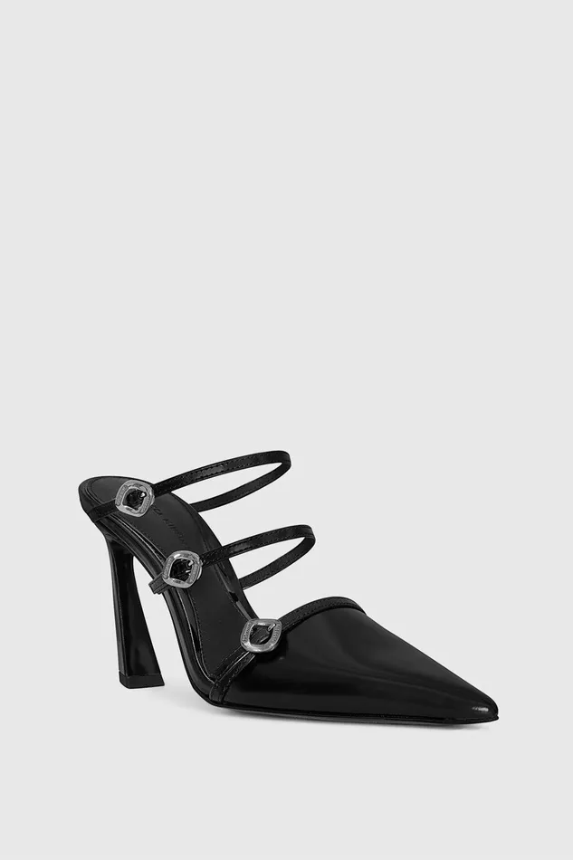 Rebecca Minkoff Buckle Heeled Mule Black Women