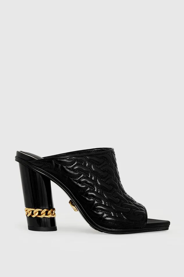 Rebecca Minkoff Chain Quilt Mule Black Women