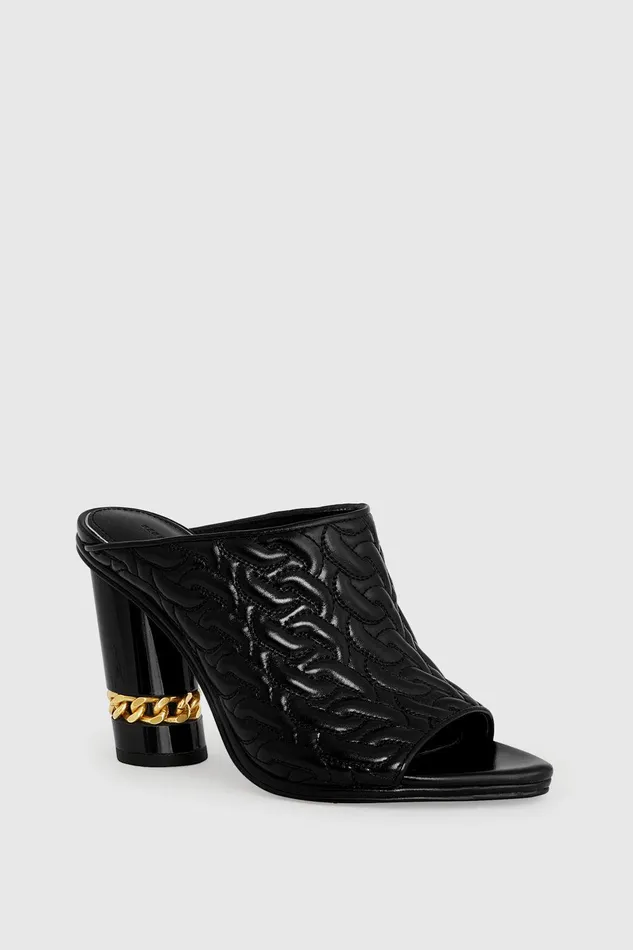 Rebecca Minkoff Chain Quilt Mule Black Women