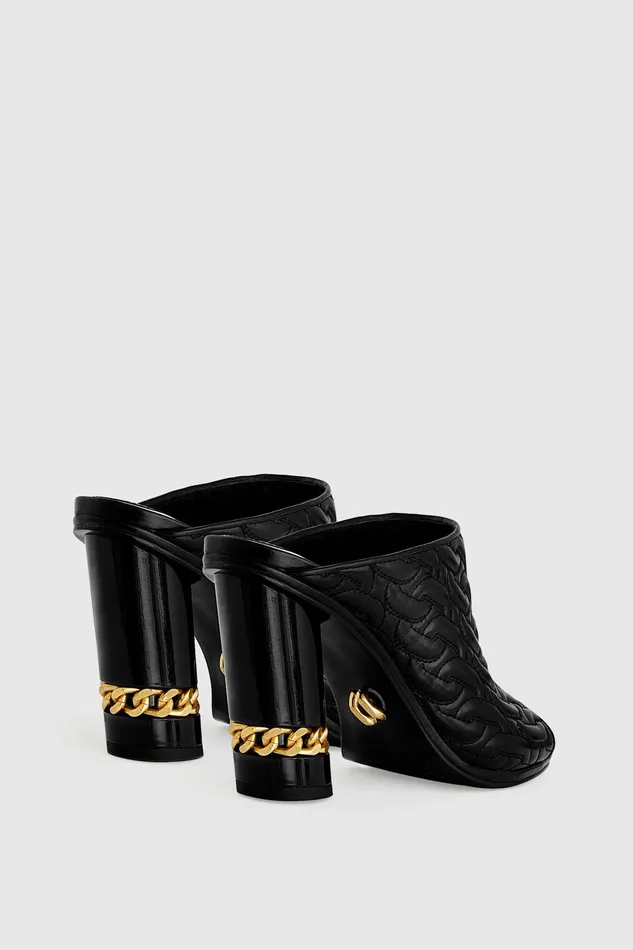 Rebecca Minkoff Chain Quilt Mule Black Women