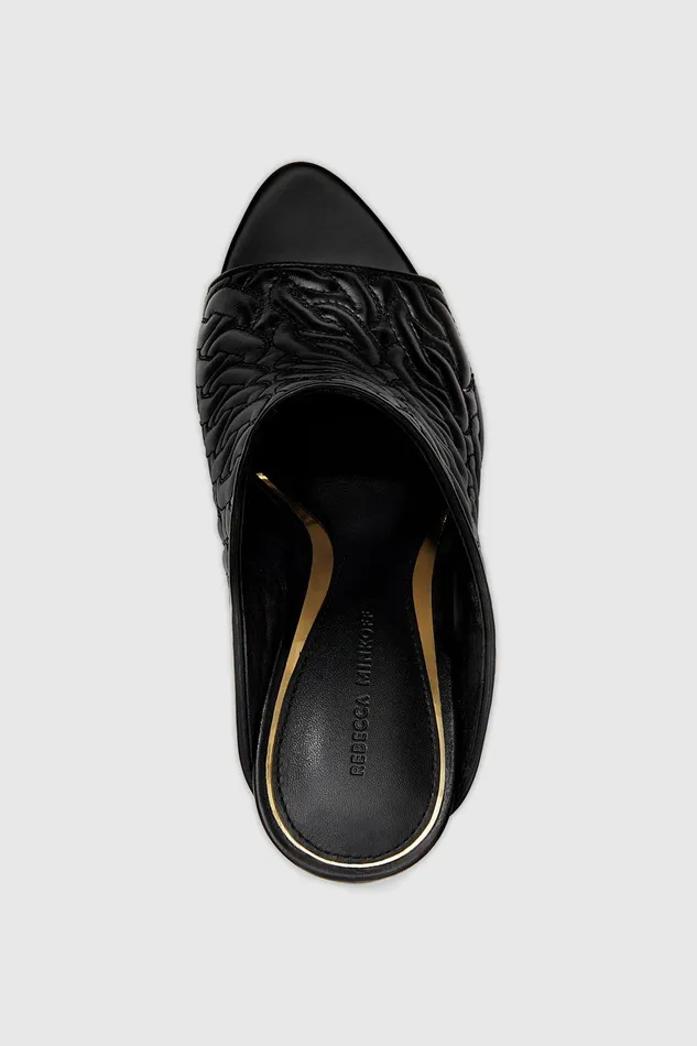 Rebecca Minkoff Chain Quilt Mule Black Women