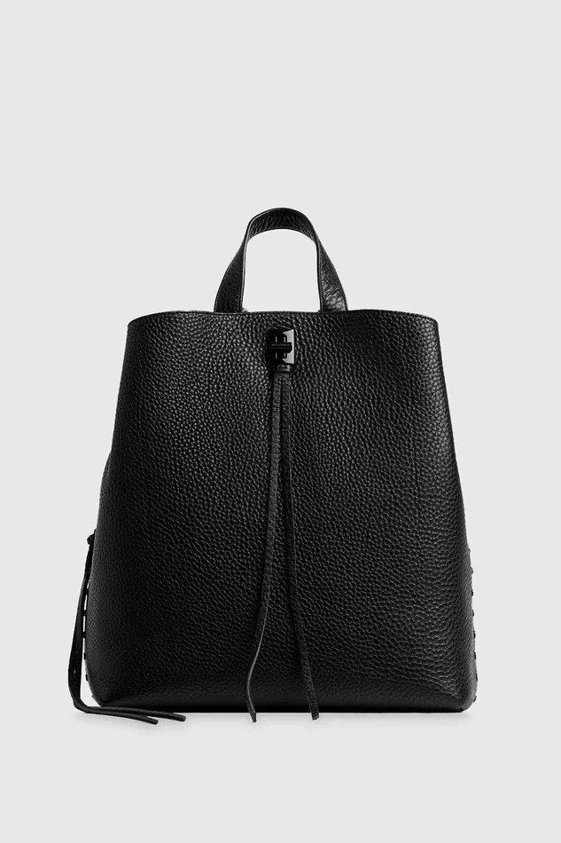 Rebecca Minkoff Darren Medium Backpack Blackblack Shellac Women Backpacks