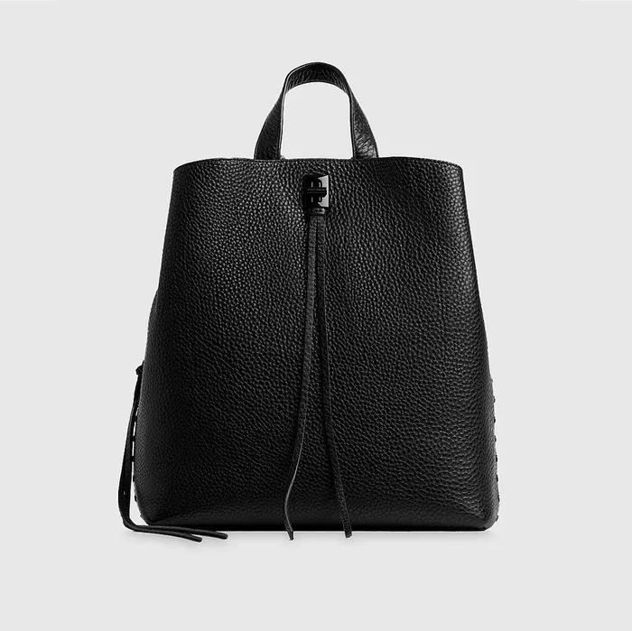 Rebecca Minkoff Darren Medium Backpack Blackblack Shellac Women Backpacks