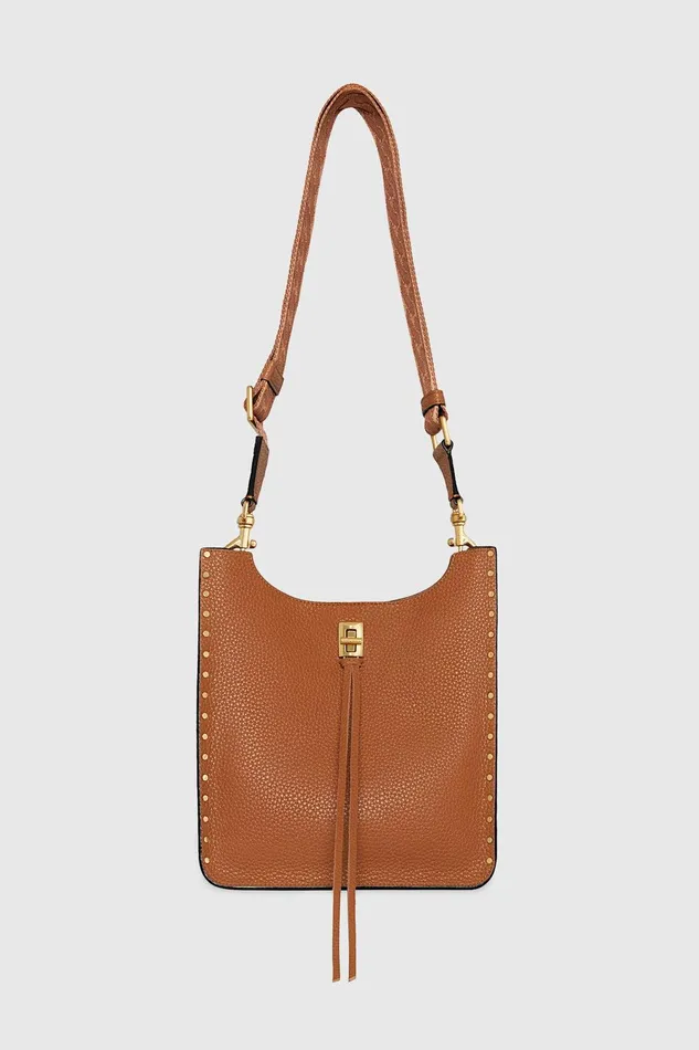 Rebecca Minkoff Darren Medium Feed Caramello Women Shoulder Bags