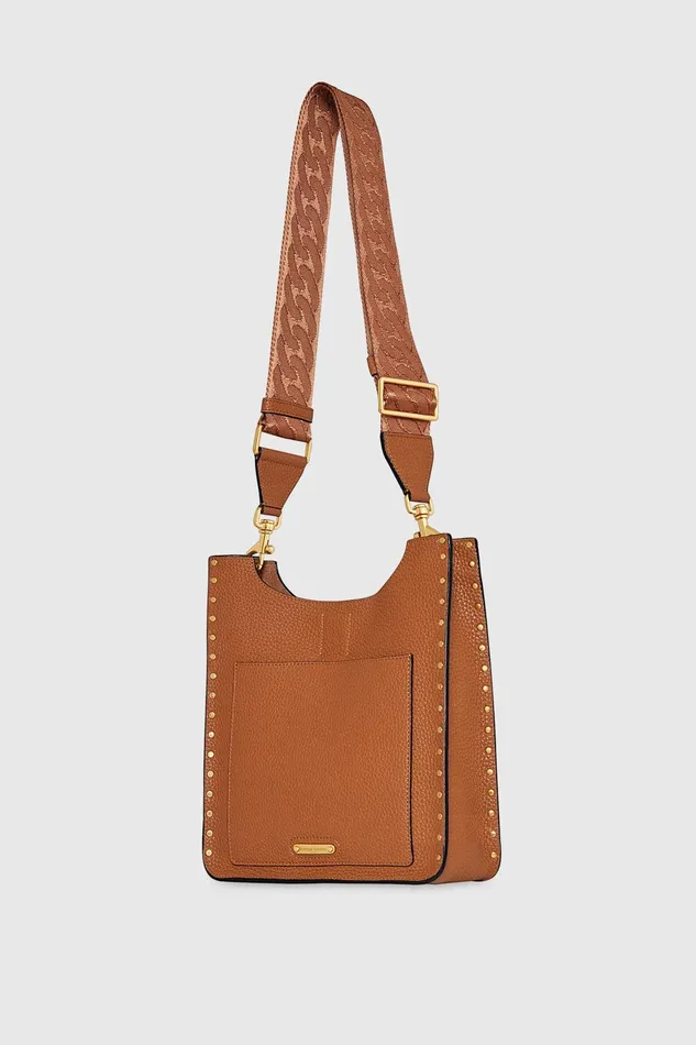 Rebecca Minkoff Darren Medium Feed Caramello Women Shoulder Bags