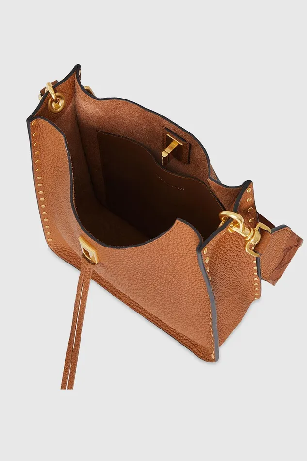 Rebecca Minkoff Darren Medium Feed Caramello Women Shoulder Bags