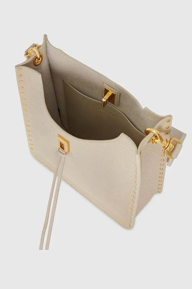 Rebecca Minkoff Darren Medium Feed Stone Women Crossbody Bags