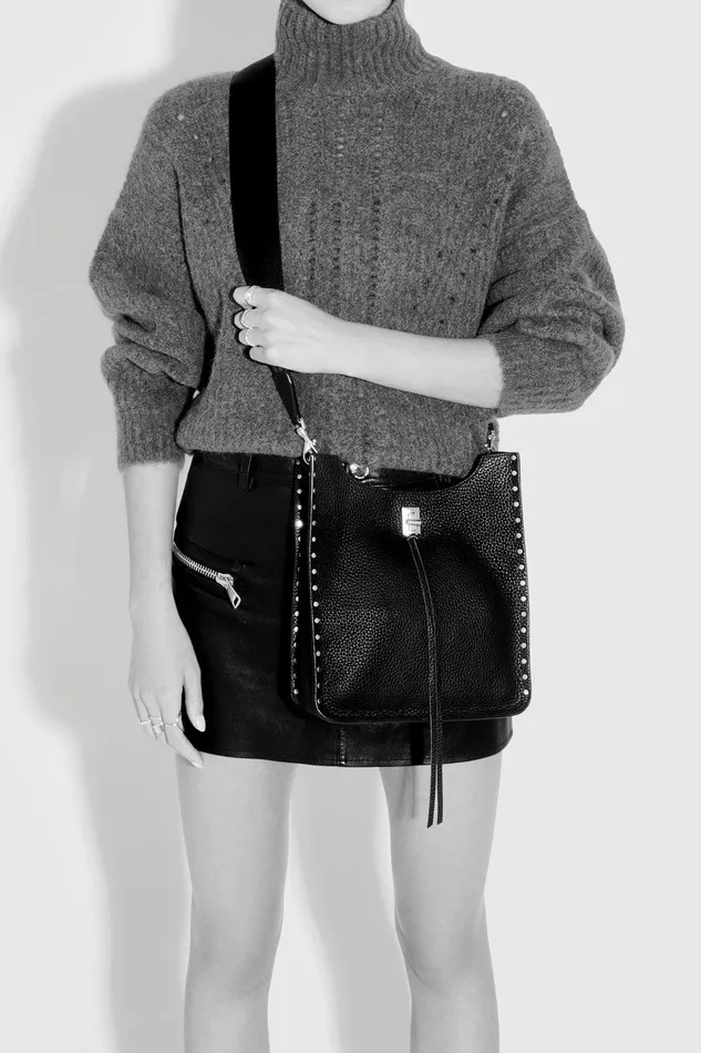 Rebecca Minkoff Darren Medium Feed Stone Women Crossbody Bags