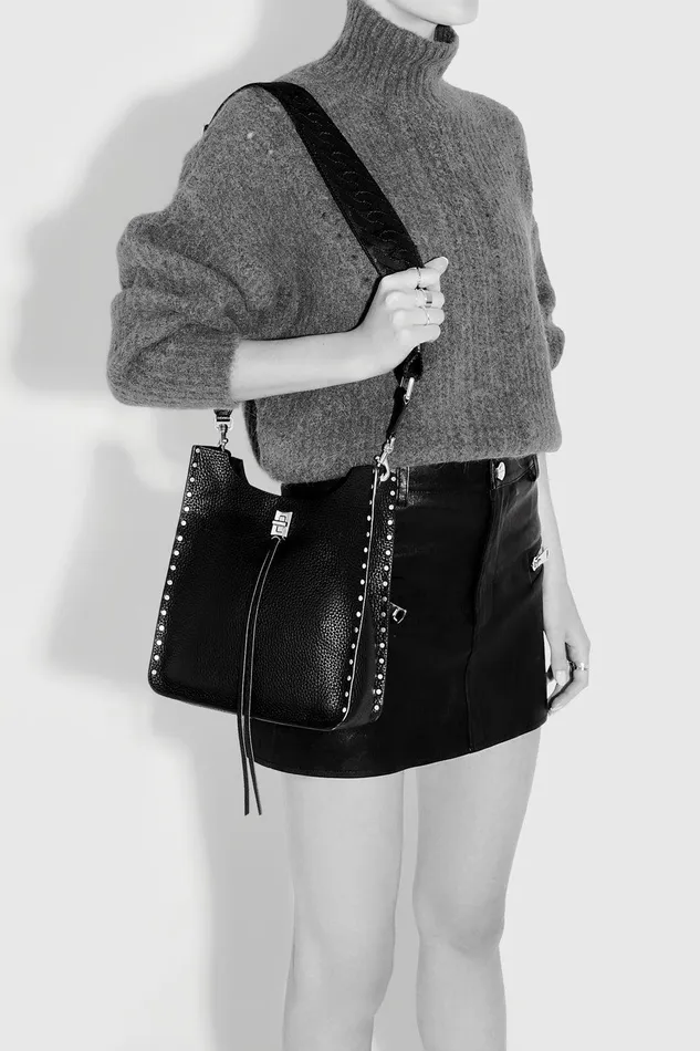 Rebecca Minkoff Darren Medium Feed Stone Women Crossbody Bags