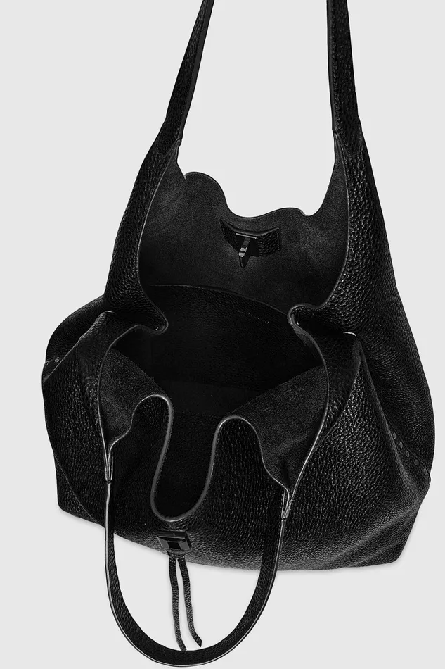 Rebecca Minkoff Darren Signature Carryall Black Women Shoulder Bags
