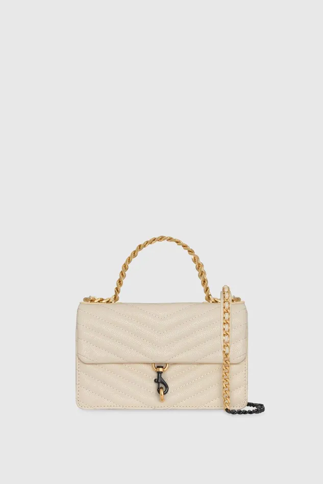 Rebecca Minkoff Edie Mini Crossbody On A Chain Chantilly Women Crossbody Bags