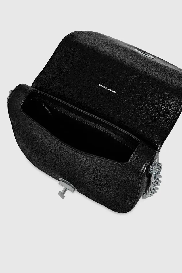 Rebecca Minkoff G Large Saddle Black Women Shoulder Bags