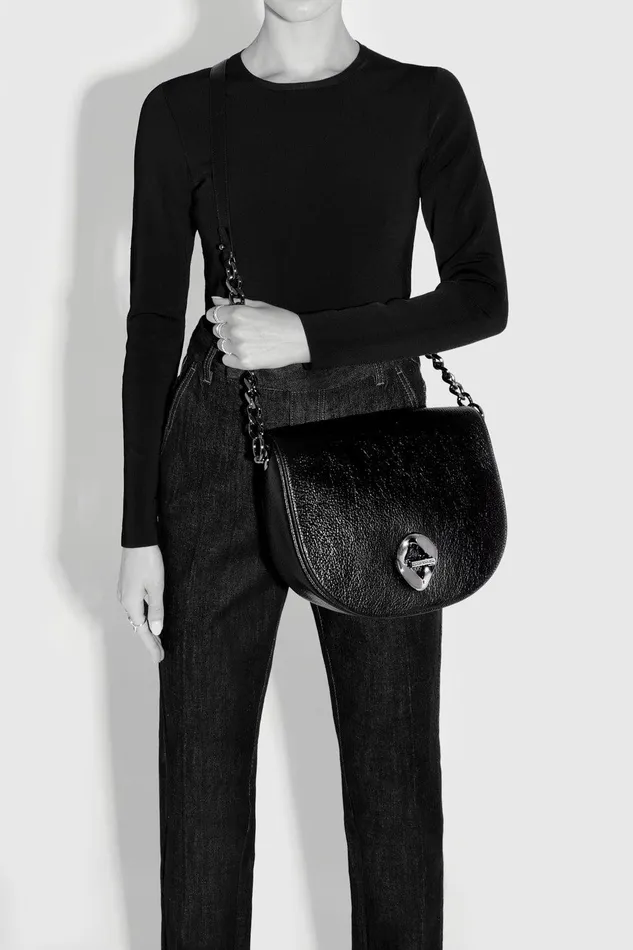 Rebecca Minkoff G Large Saddle Black Women Shoulder Bags
