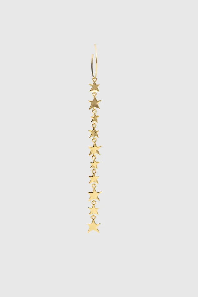 Rebecca Minkoff Linear Star Hoop Earring Women Jewelry