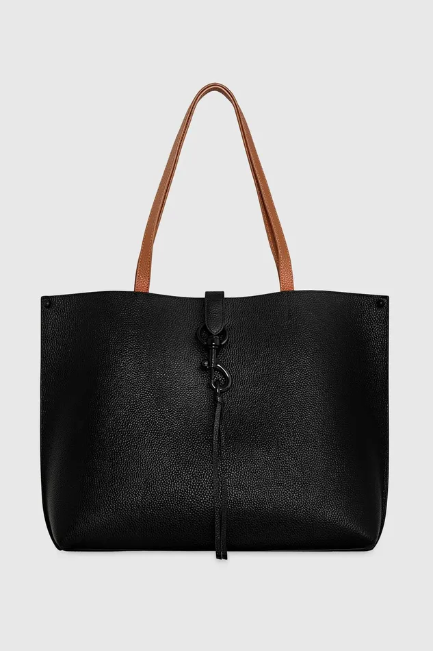 Rebecca Minkoff Megan Tote Blackcaramello Women Tote Bags