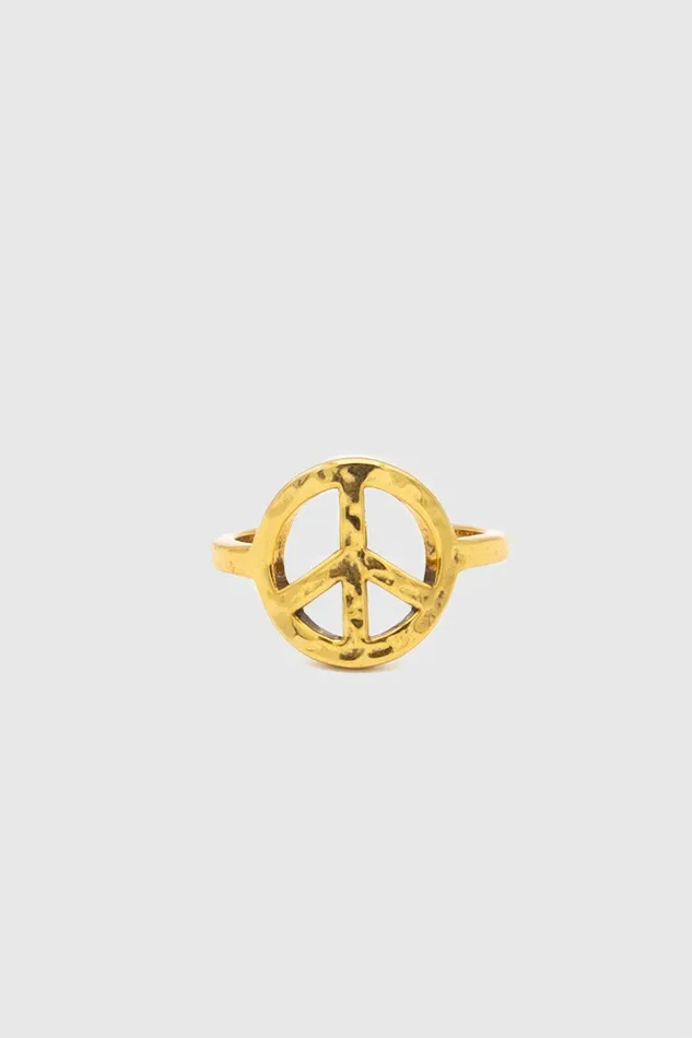 Rebecca Minkoff Peace Sign Ring Women Jewelry