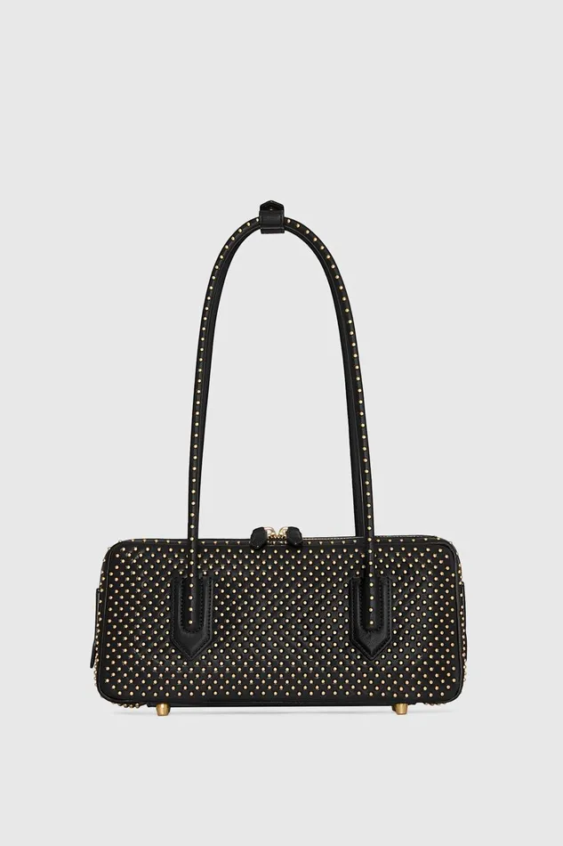 Rebecca Minkoff The Brief Studded Shoulder Black Women Shoulder Bags