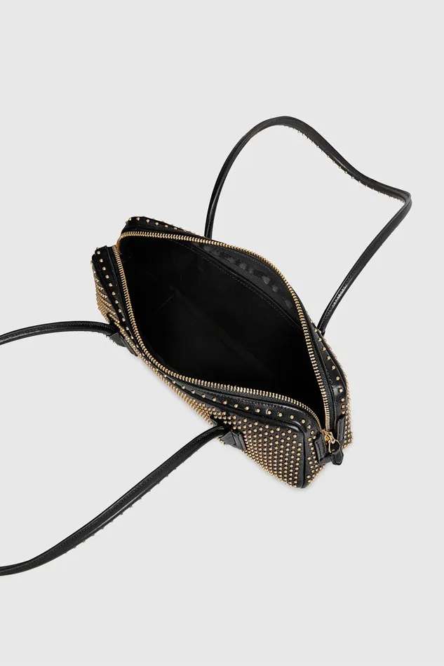 Rebecca Minkoff The Brief Studded Shoulder Black Women Shoulder Bags