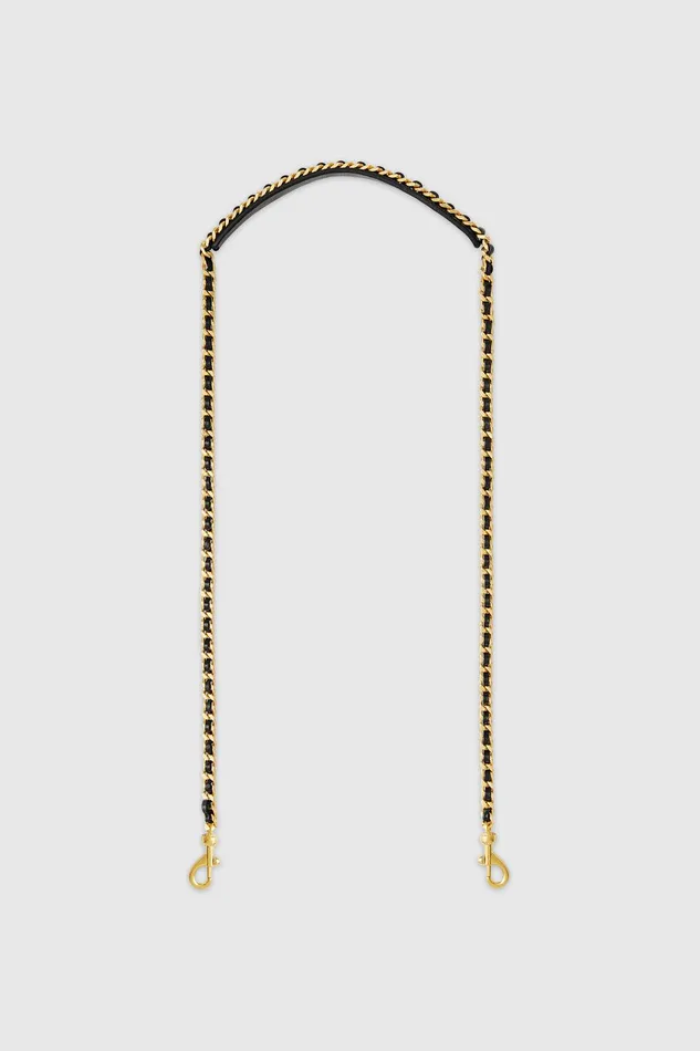 Rebecca Minkoff Whip Chain Strap With Shoulder Pad Black Women Bag Straps