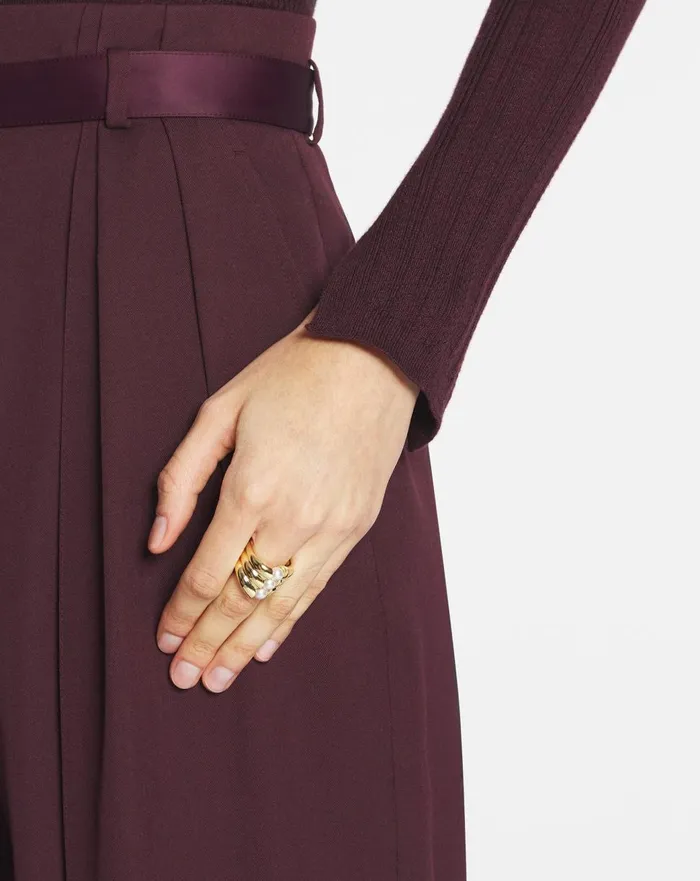 Squence Pearls Ring Goldpearl Women Lanvin Jewelry Squence Pearls Ring Goldpearl Women Lanvin Jewelry
