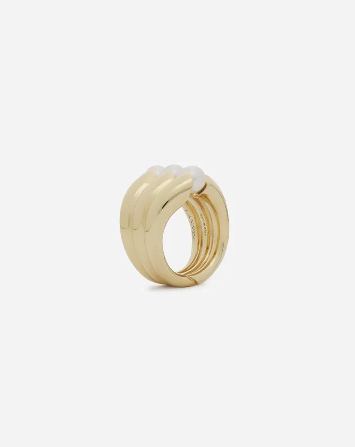 Squence Pearls Ring Goldpearl Women Lanvin Jewelry Squence Pearls Ring Goldpearl Women Lanvin Jewelry