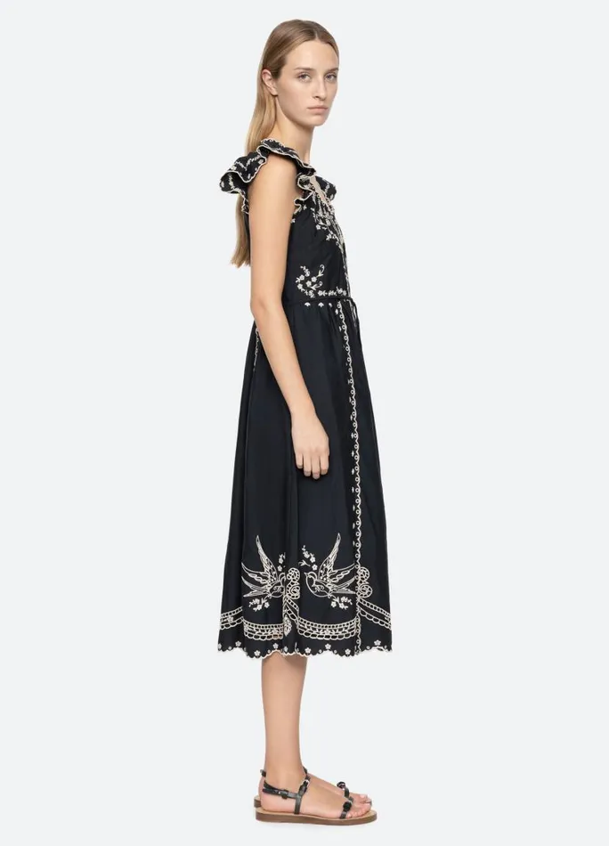 Sea New York Dresses Women Kingsley Midi Dress Black Sea New York Dresses Women Kingsley Midi Dress Black