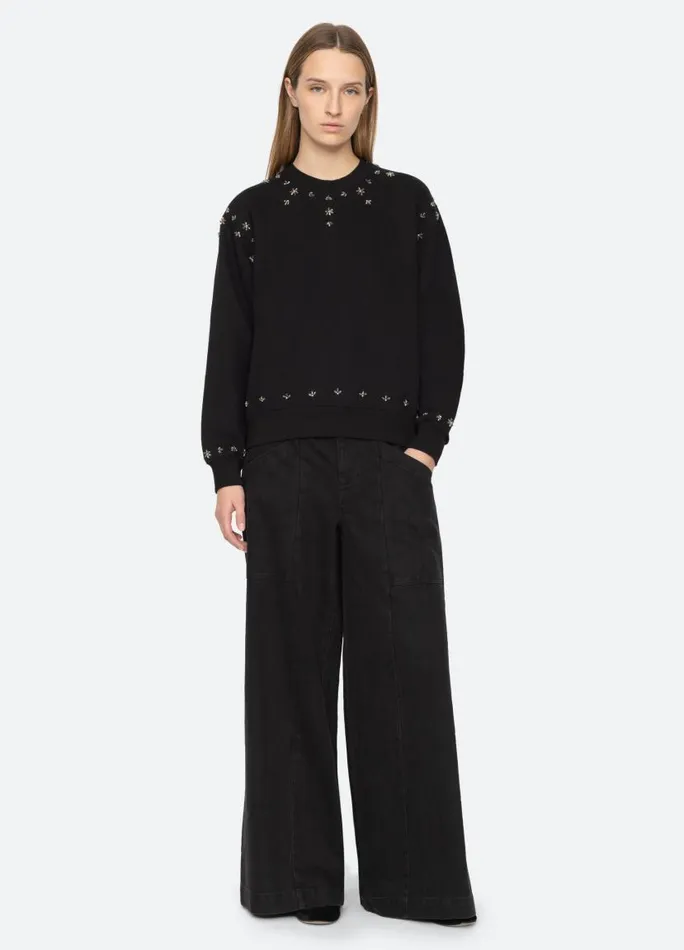 Sea New York Tops Women Caryl Sweatshirt Black