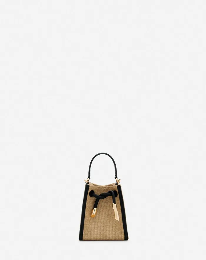 Sequence Hobo Nano Raffia Bag Naturalblack Women Lanvin Crossbody Bags and Shoulder Bags Sequence Hobo Nano Raffia Bag Naturalblack Women Lanvin Crossbody Bags and Shoulder Bags