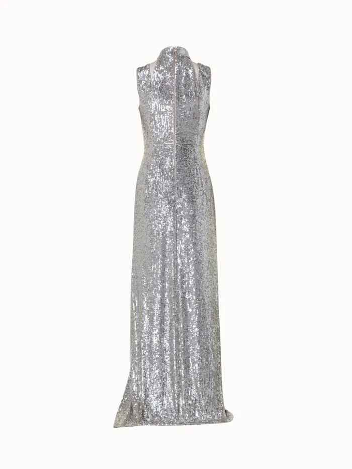 Sequins Gown Greige Women Akris Dresses