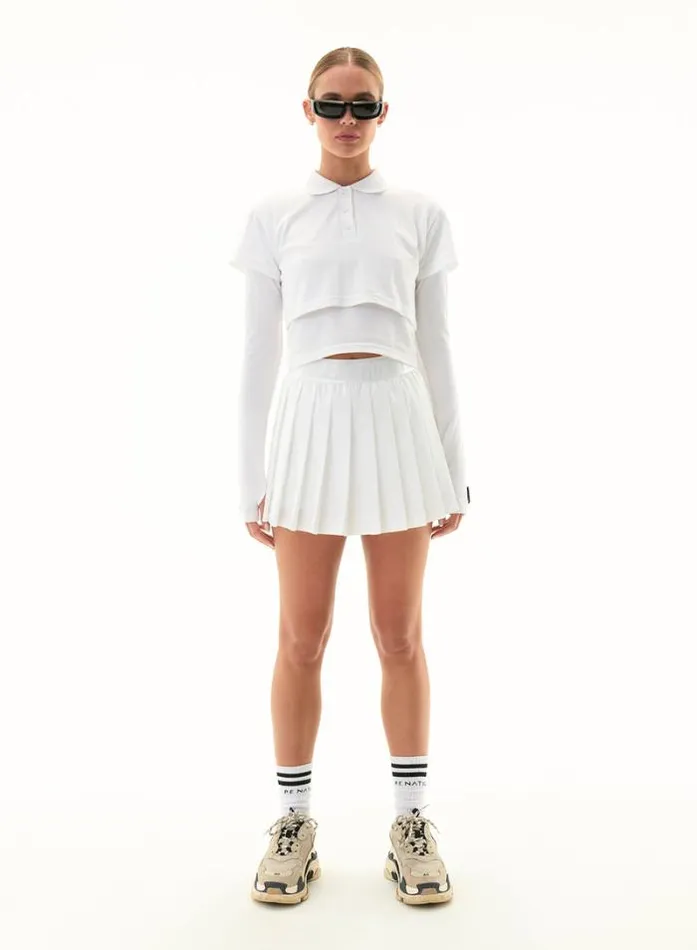 Shop VOLLEY SKIRT IN OPTIC WHITE PE Nation Skirts
