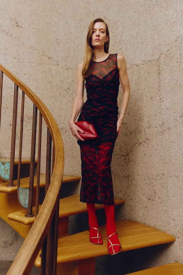 Simon Miller Dresses Kinny Mesh Dress In Lip Print 8211 Women Simon Miller Dresses Kinny Mesh Dress In Lip Print 8211 Women