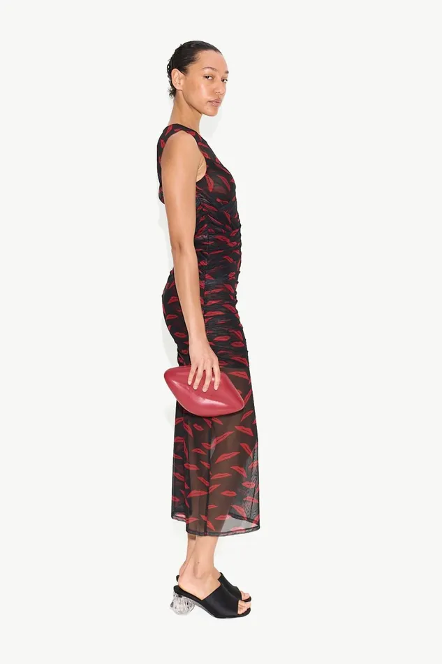 Simon Miller Dresses Kinny Mesh Dress In Lip Print 8211 Women Simon Miller Dresses Kinny Mesh Dress In Lip Print 8211 Women