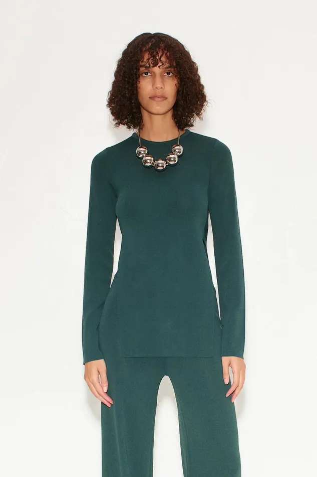Simon Miller Knitwear Knits By Canoga Long Sleeve Top In Fern 8211 Women