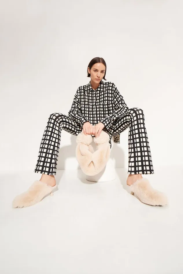Simon Miller Knitwear Knits By Whitsett Pant In Windowpane 8211 Women