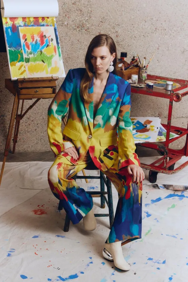 Simon Miller Outerwear Lennox Crepe Jacket In Palette Print 8211 Women Simon Miller Outerwear Lennox Crepe Jacket In Palette Print 8211 Women