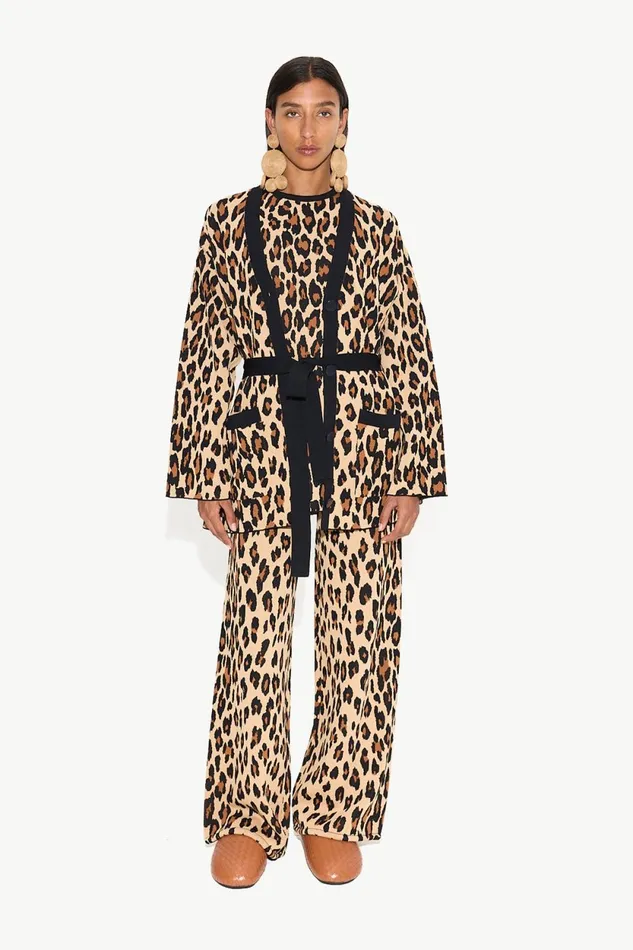 Simon Miller Sweaters Simon Miller Max Belted Knit Cardigan In Cheetah 8211 Women Simon Miller Sweaters Simon Miller Max Belted Knit Cardigan In Cheetah 8211 Women