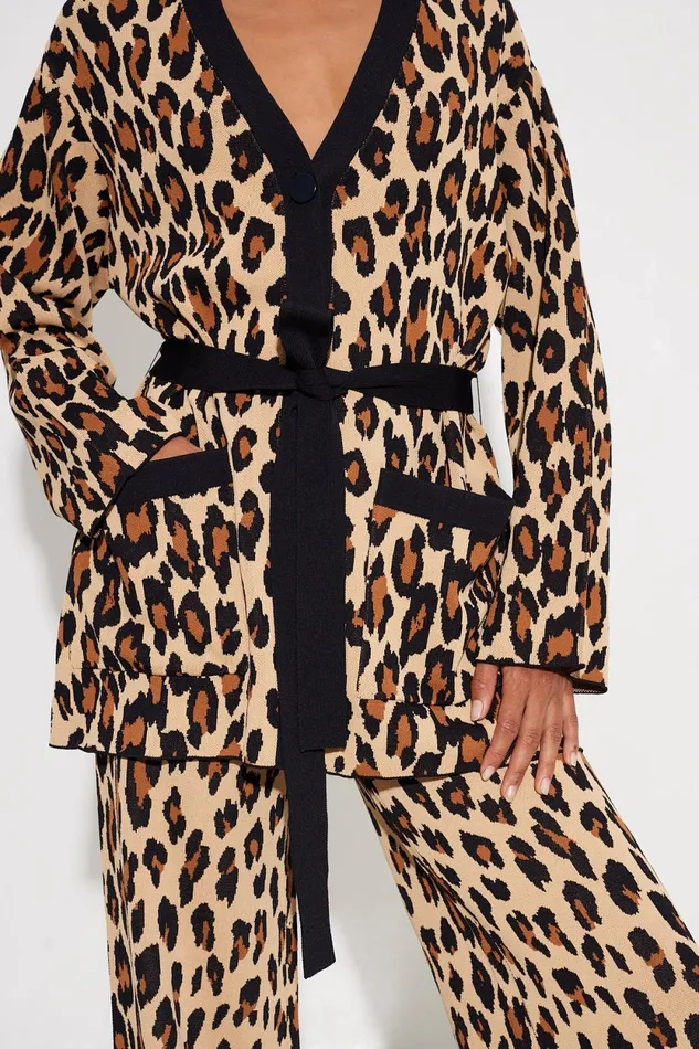 Simon Miller Sweaters Simon Miller Max Belted Knit Cardigan In Cheetah 8211 Women Simon Miller Sweaters Simon Miller Max Belted Knit Cardigan In Cheetah 8211 Women