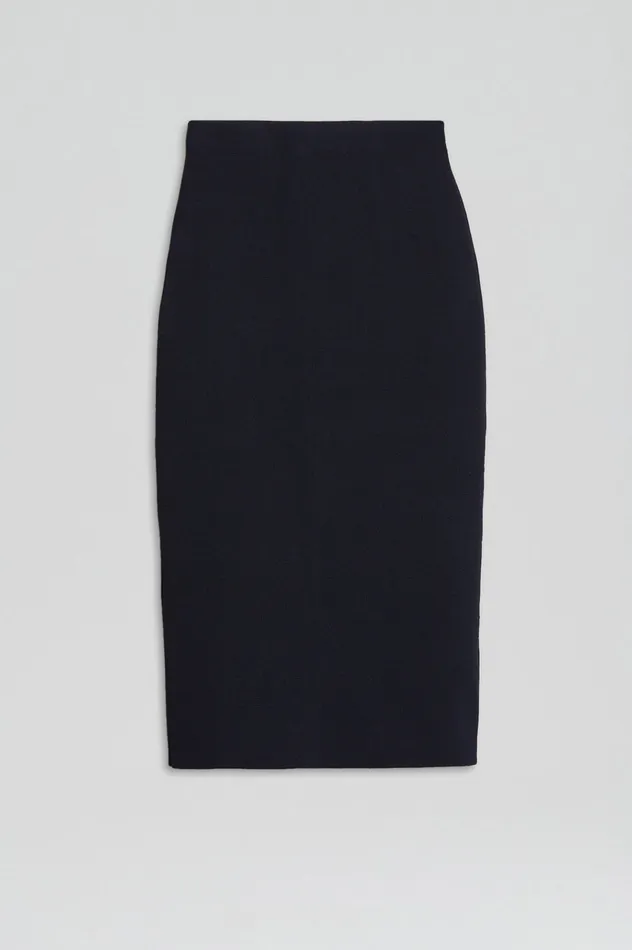 Skirts CREPE KNIT PENCIL SKIRT NAVY Scanlan Theodore Women