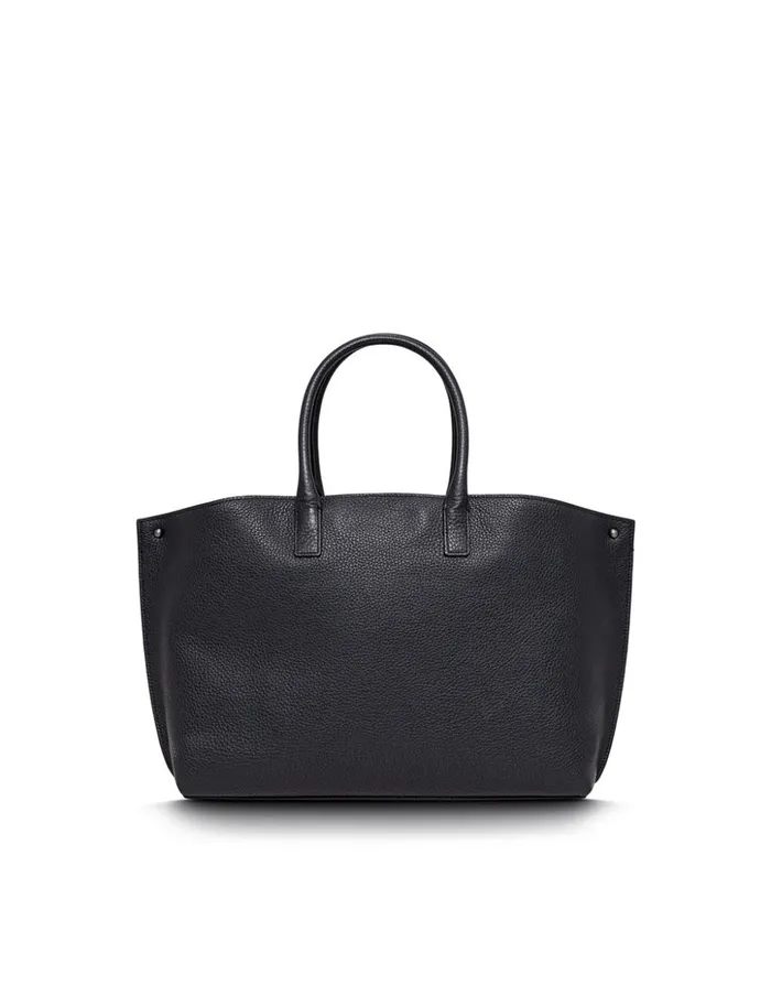 Small Messenger Bag In Cervocalf Leather With Detachable Shoulder Strap Denim Women Akris Top Handle Bags