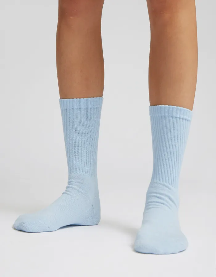 Socks Colorfulstandard Women Organic Active Sock 8211 Marine Blue