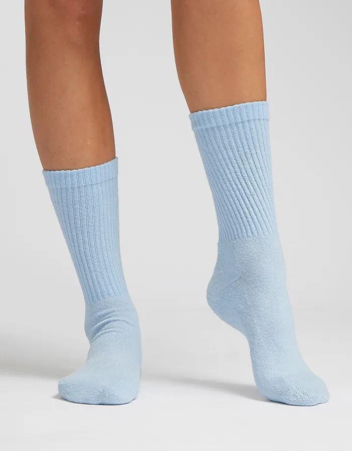 Socks Colorfulstandard Women Organic Active Sock 8211 Marine Blue