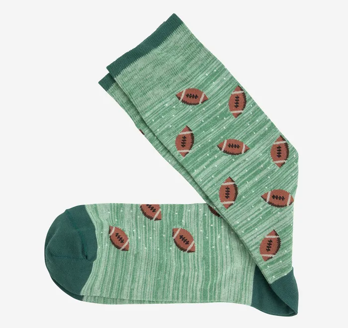 Socks Johnston and Murphy Men Space Dyed Socks Green Football