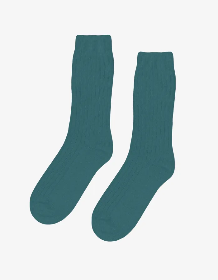 Socks Merino Wool Blend Sock 8211 Ocean Green Colorfulstandard Women