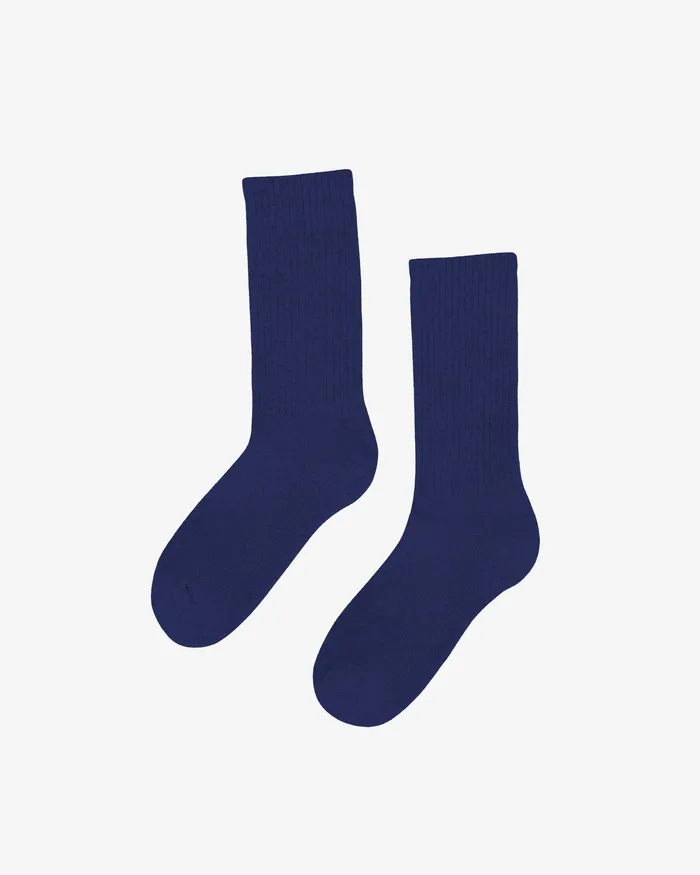 Socks Organic Active Sock 8211 Marine Blue 8211 Colorfulstandard Men